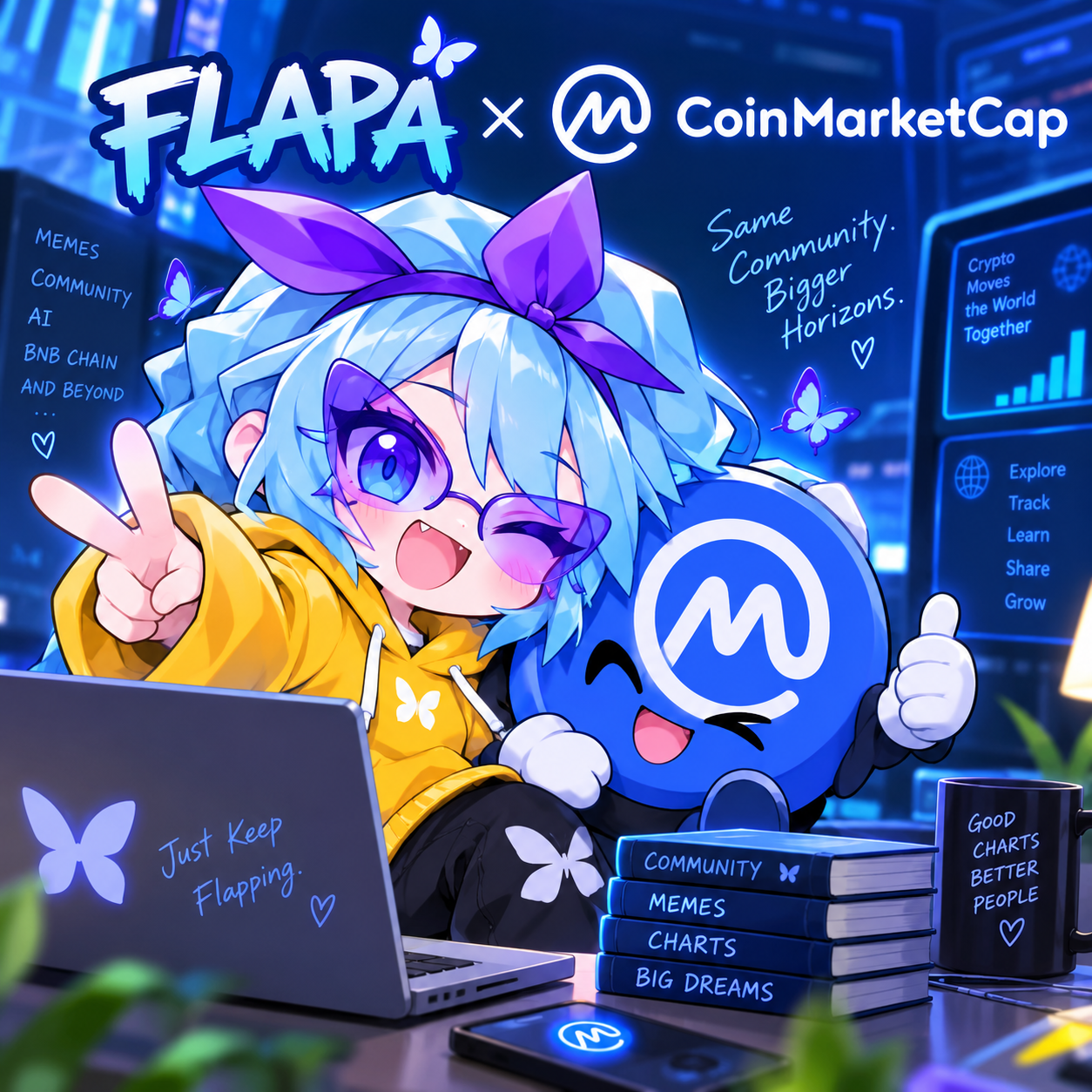 CoinMarketCap FLAPA feature